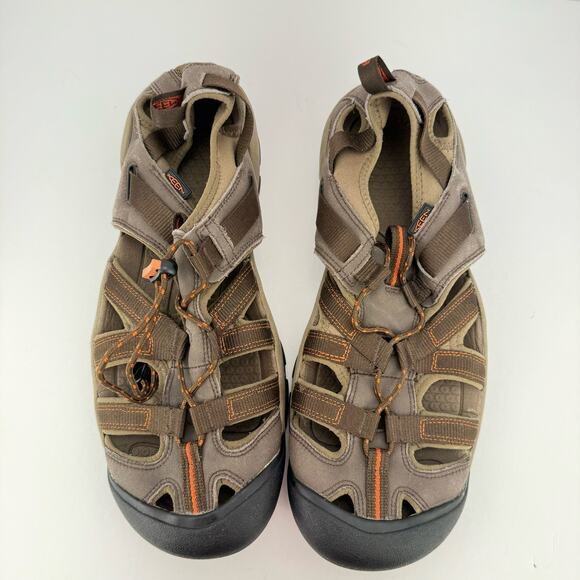 Keen Owyhee Sandal Faux Leather Mesh Lined Water Cap Toe Pull‎ Lace Shoes Sz 13 main image 5